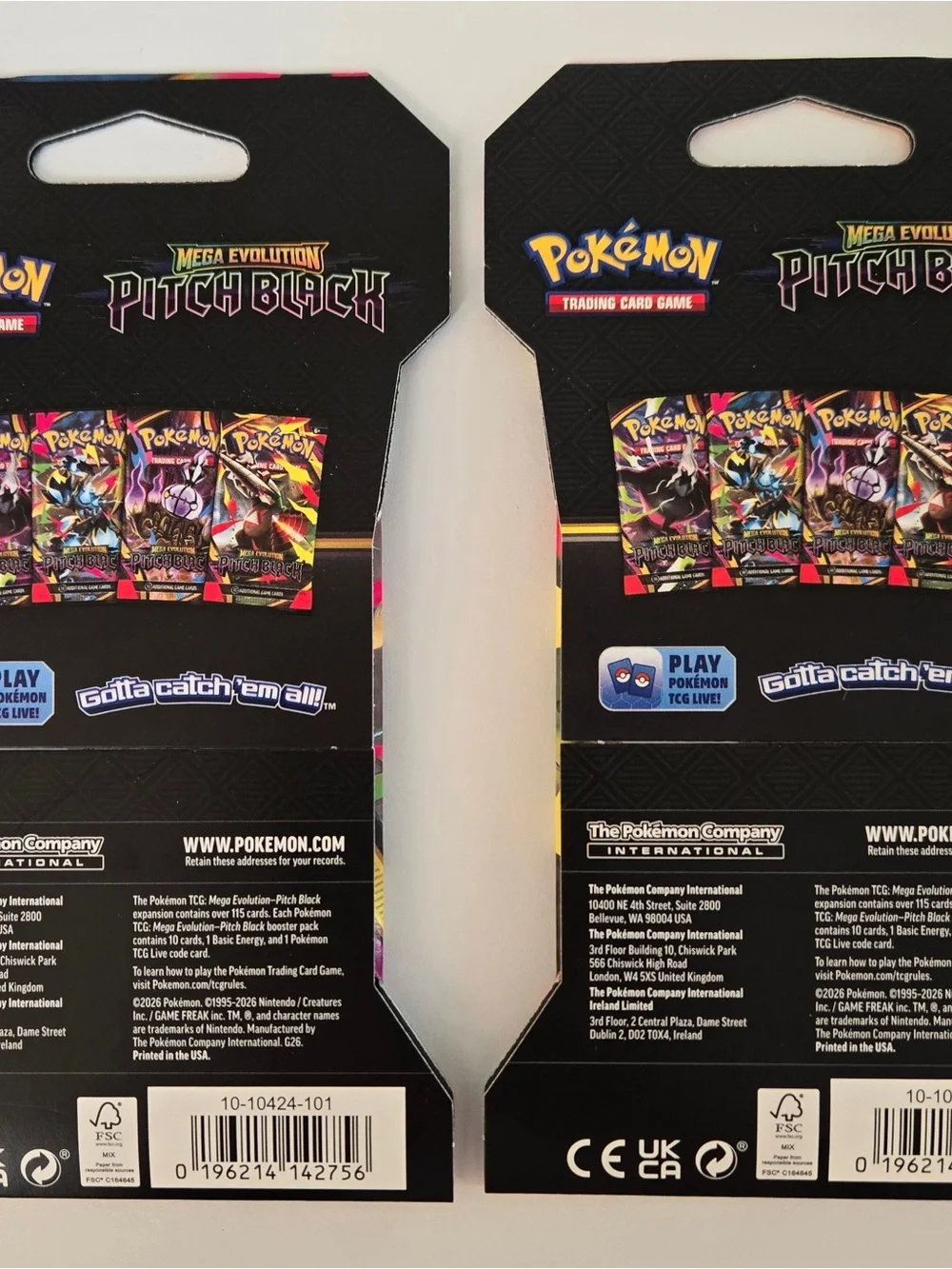 Pokémon Mega Evolution Pitch Black Booster Pack - Colorful Artwork